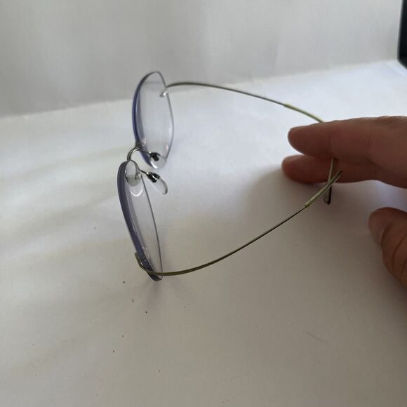 Silhouette Eyeglasses Rimless Designer Frames Only Grey 51-17-140 - Picture 3 of 5